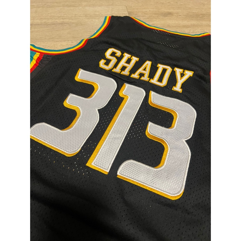 Detroit Pistons Shady 313 Basketball Jersey Size M Eminem NWT Mitchell & Ness - Picture 8 of 10